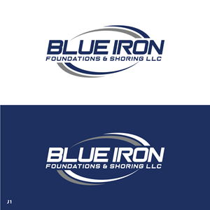 Logo Design by Sujit Banerjee for Blue Iron Foundations & Shoring, LLC | Design: #36788025