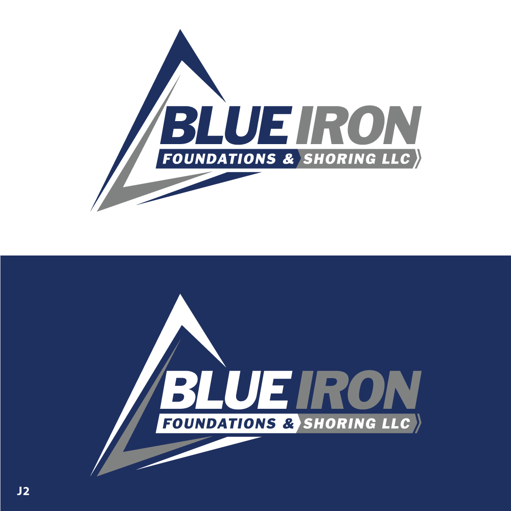 Logo Design by Sujit Banerjee for Blue Iron Foundations & Shoring, LLC | Design #36788027