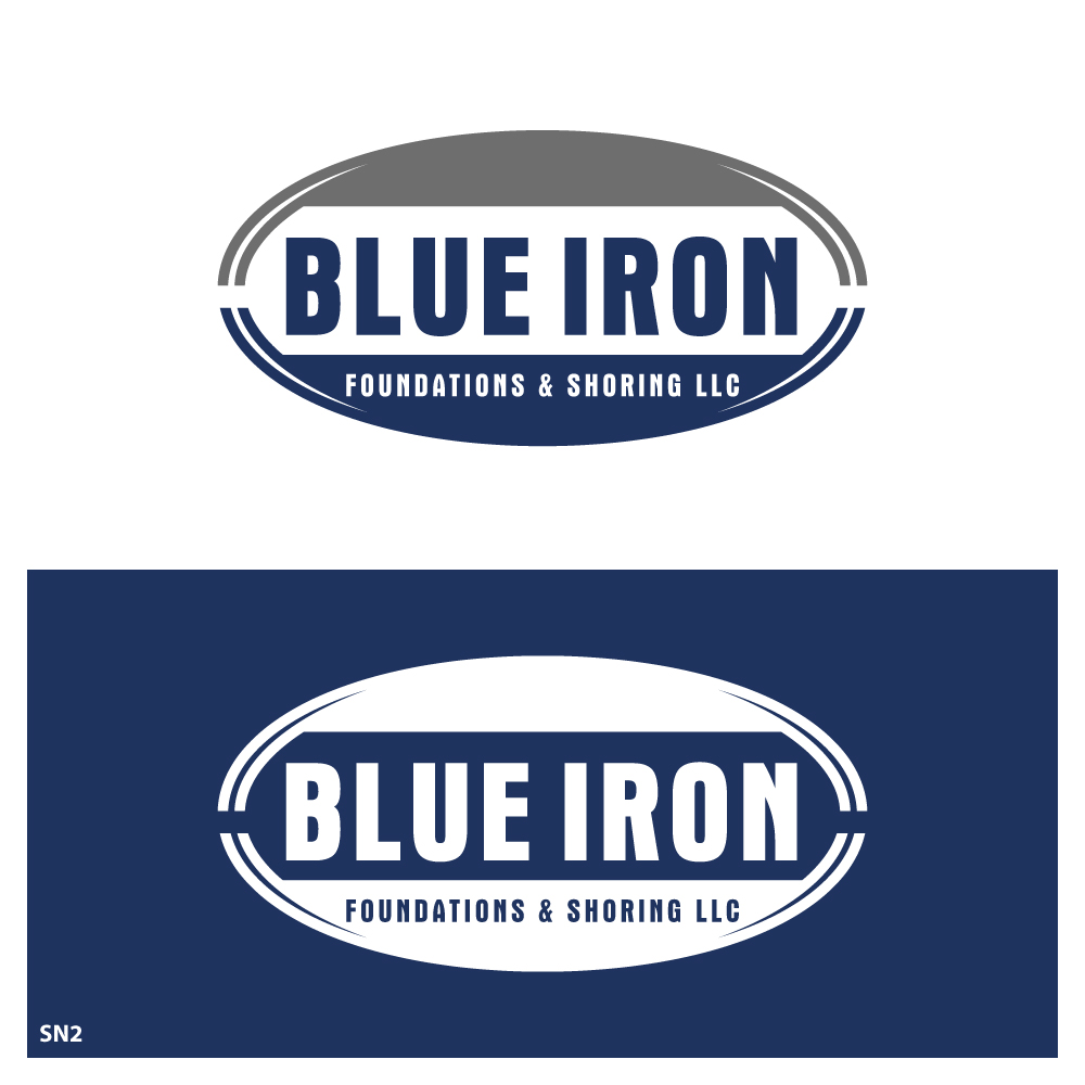 Logo Design by Sujit Banerjee for Blue Iron Foundations & Shoring, LLC | Design #36788031