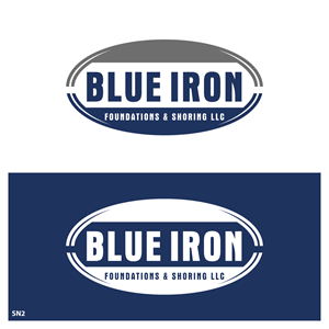Logo Design by Sujit Banerjee for Blue Iron Foundations & Shoring, LLC | Design: #36788031