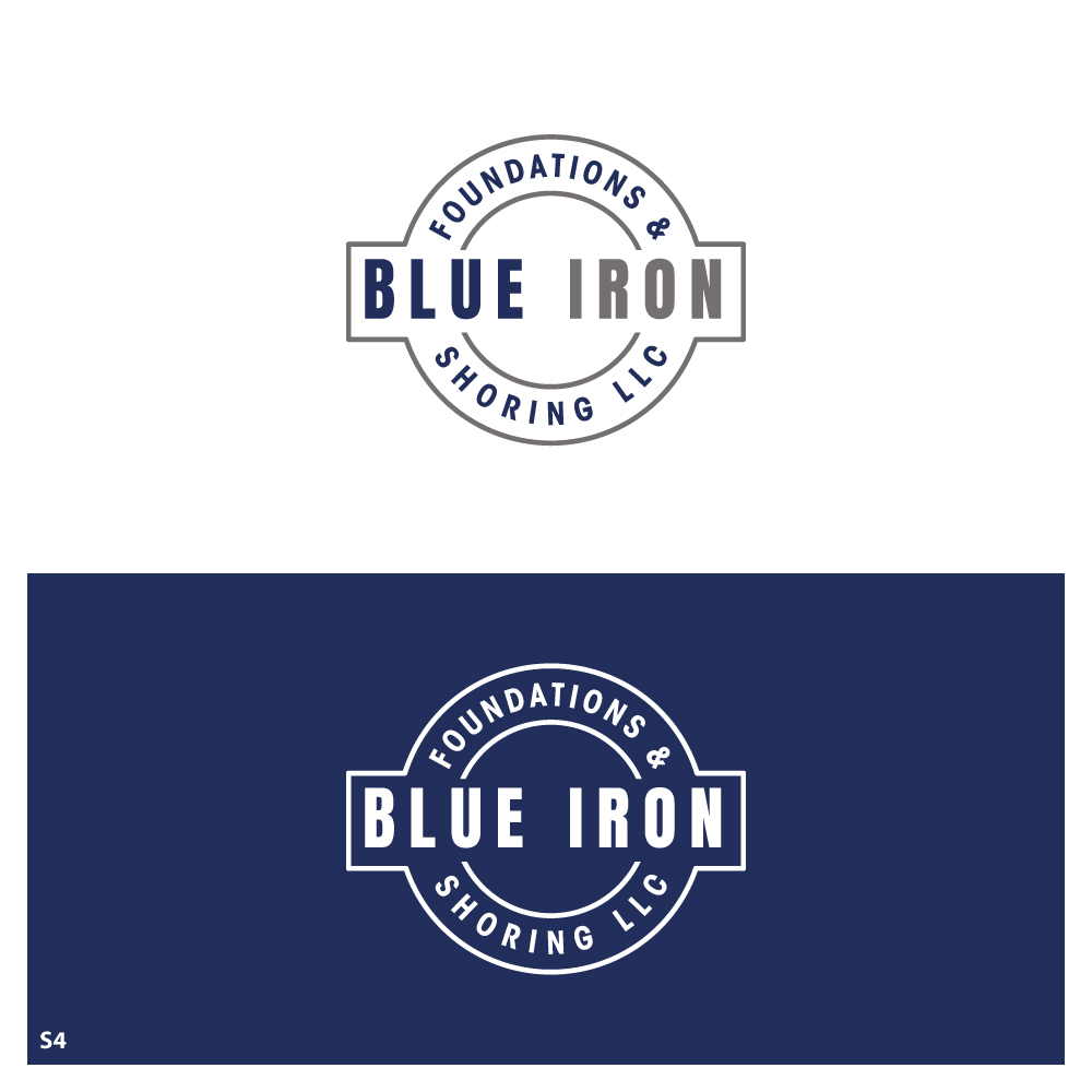 Design de Logo par Sujit Banerjee pour Blue Iron Foundations & Shoring, LLC | Design #36822209