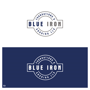 Logo Design by Sujit Banerjee for Blue Iron Foundations & Shoring, LLC | Design: #36822210