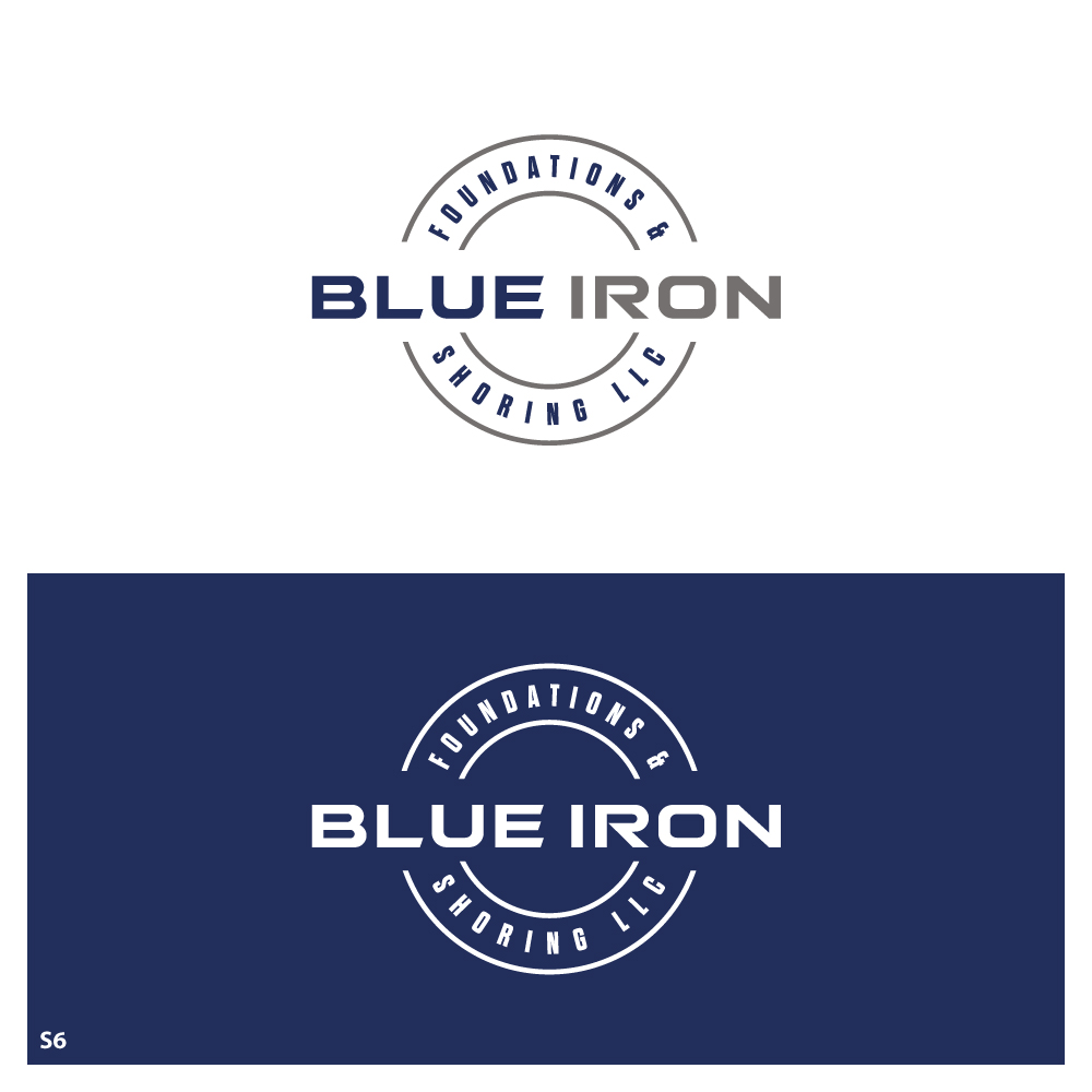 Diseño de Logo por Sujit Banerjee para Blue Iron Foundations & Shoring, LLC | Diseño #36822212