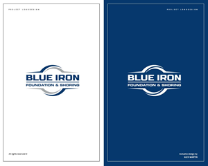Logo Design by Alex Martin for Blue Iron Foundations & Shoring, LLC | Design: #36803388