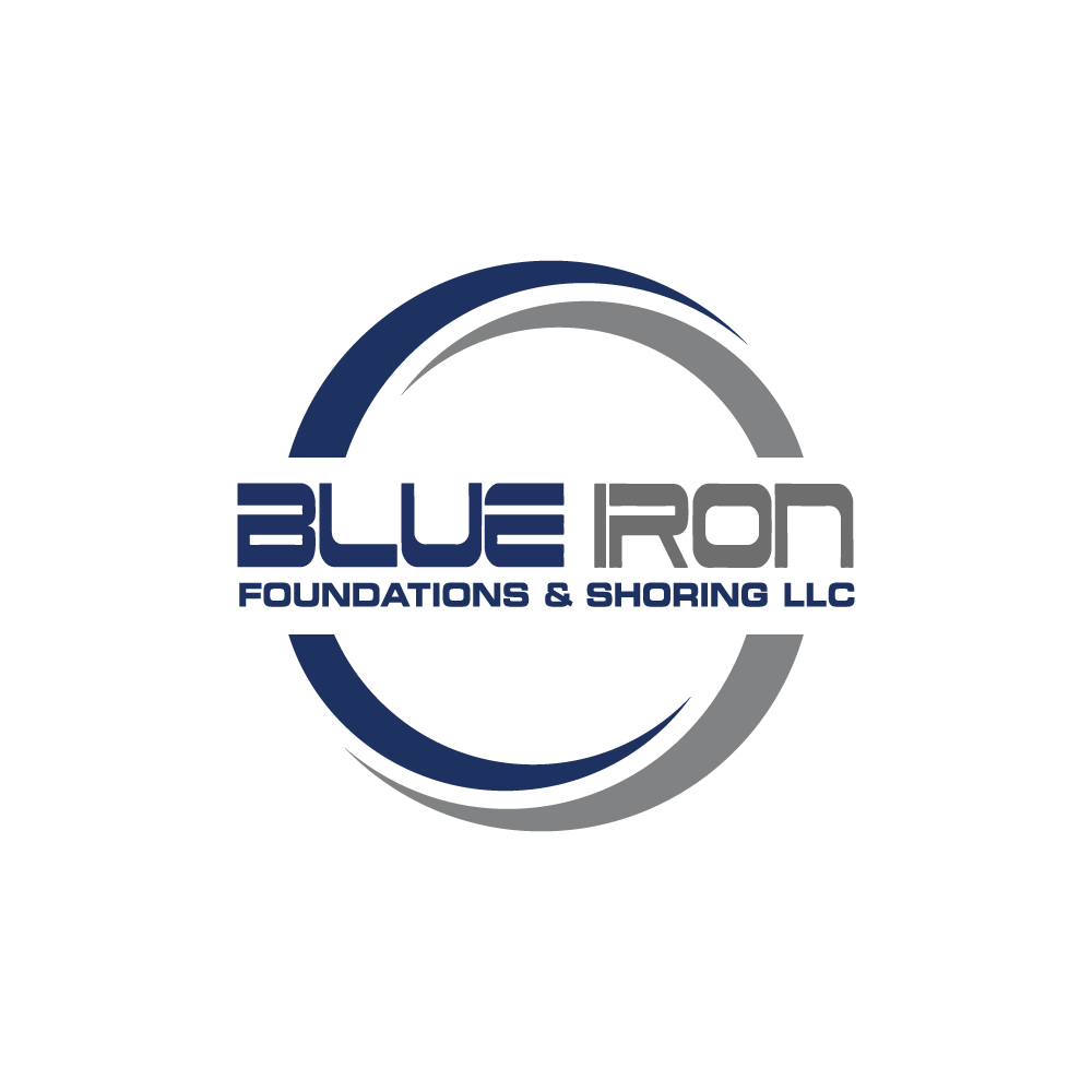 Logo Design by H4R5Z for Blue Iron Foundations & Shoring, LLC | Design #36787363