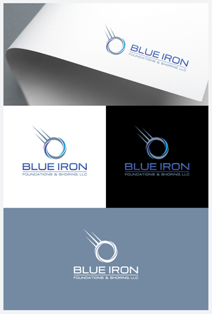 Logo Design by anonrotide for Blue Iron Foundations & Shoring, LLC | Design: #36818491
