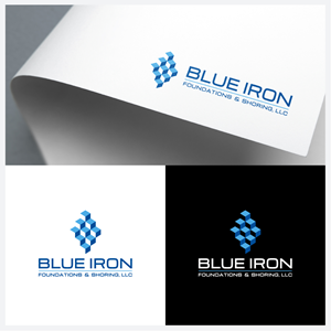 Logo Design by anonrotide for Blue Iron Foundations & Shoring, LLC | Design: #36818499