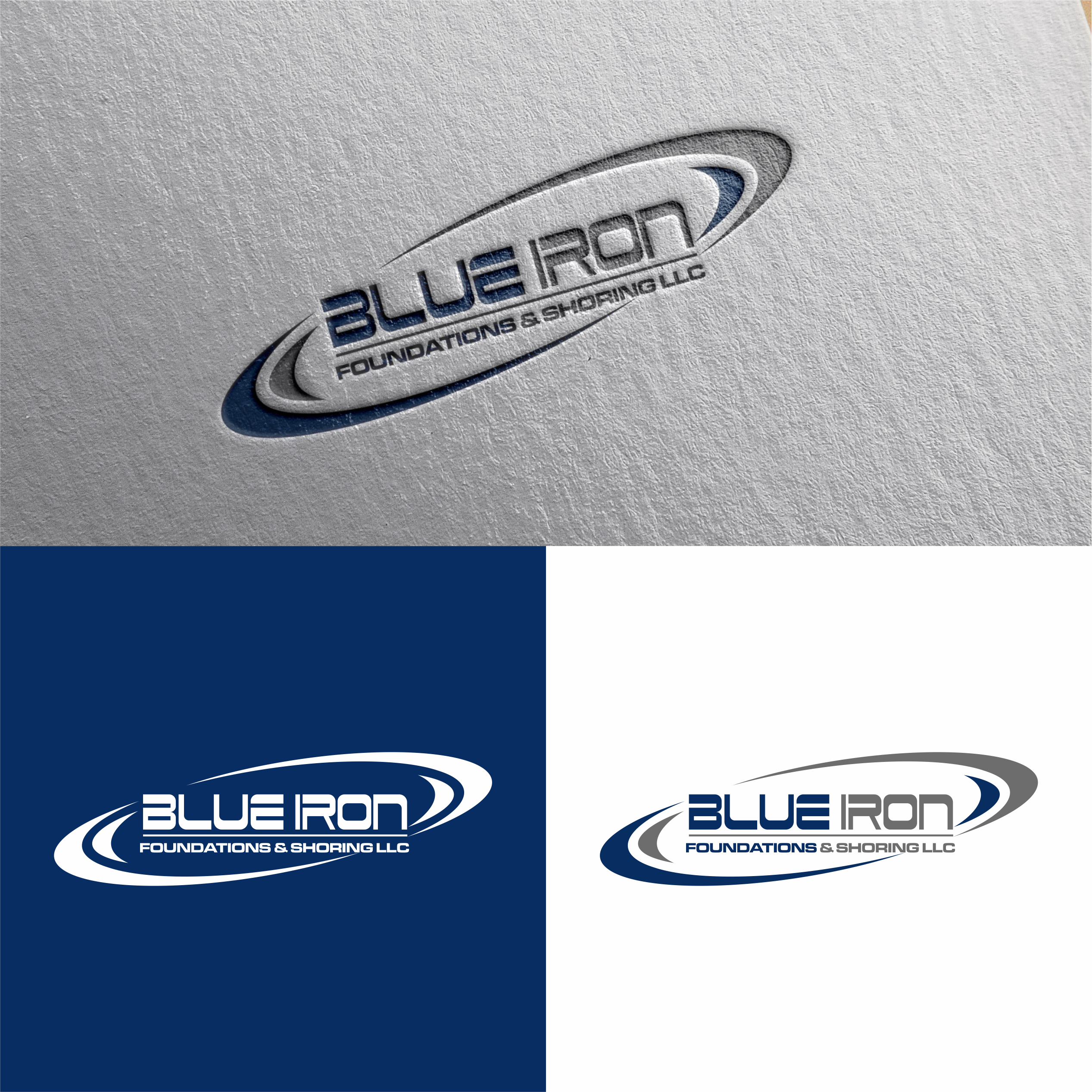 Logo-Design von achil78 für Blue Iron Foundations & Shoring, LLC | Design #36793465
