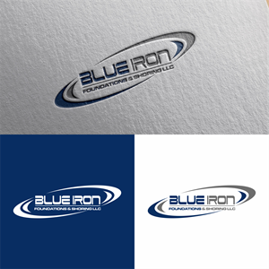 Logo-Design von achil78 für Blue Iron Foundations & Shoring, LLC | Design: #36793465