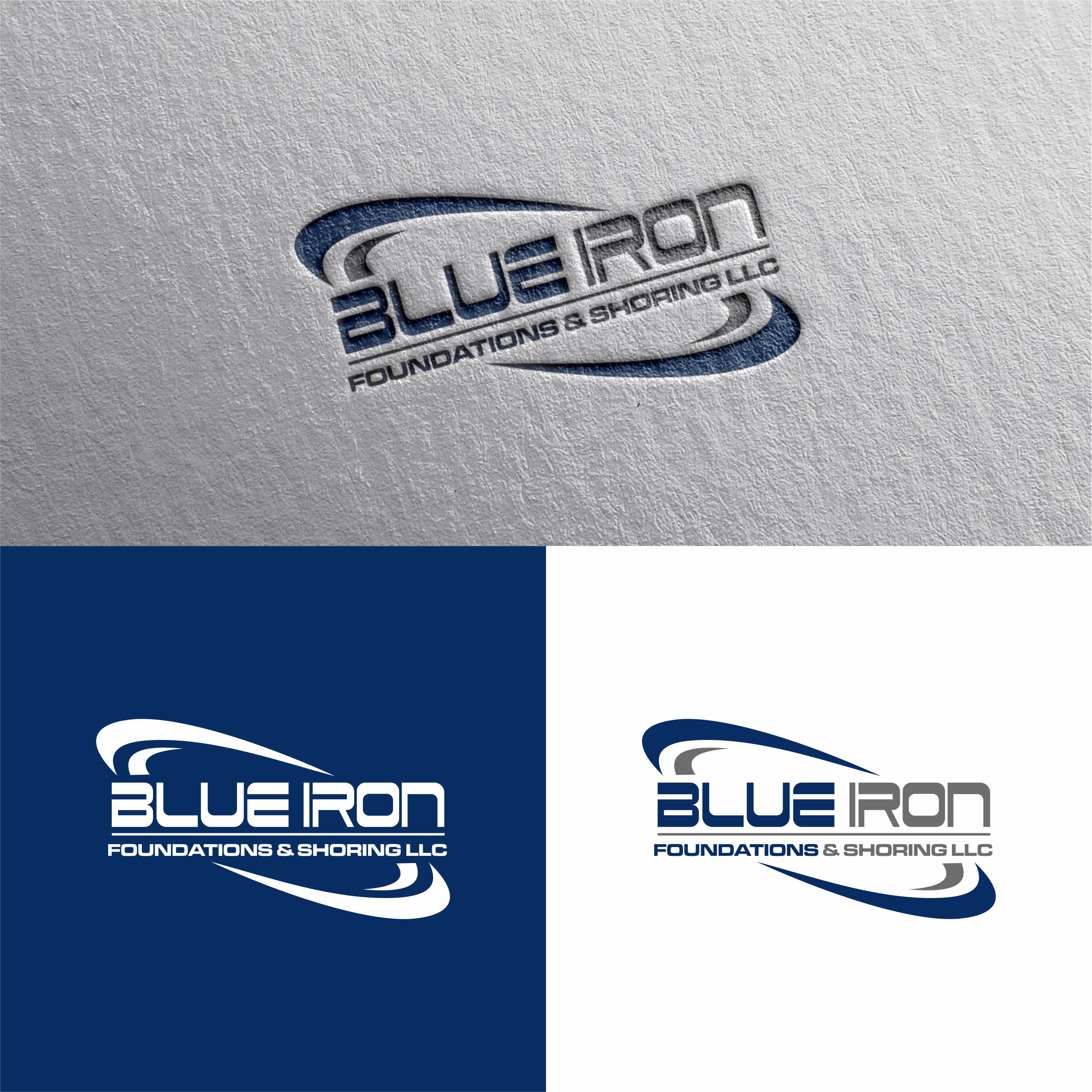 Logo-Design von achil78 für Blue Iron Foundations & Shoring, LLC | Design #36793541