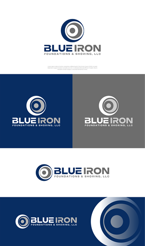 Logo Design by artswolf for Blue Iron Foundations & Shoring, LLC | Design: #36791444