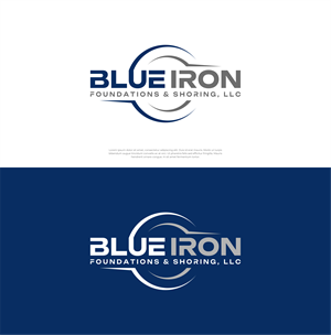 Logo Design by artswolf for Blue Iron Foundations & Shoring, LLC | Design: #36791652