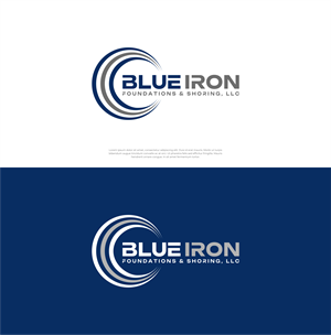 Logo Design by artswolf for Blue Iron Foundations & Shoring, LLC | Design: #36791724