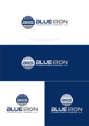 Logo Design by artswolf for Blue Iron Foundations & Shoring, LLC | Design: #36859142