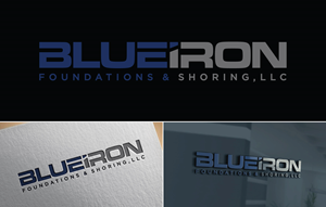 Logo Design by Atec for Blue Iron Foundations & Shoring, LLC | Design: #36787883