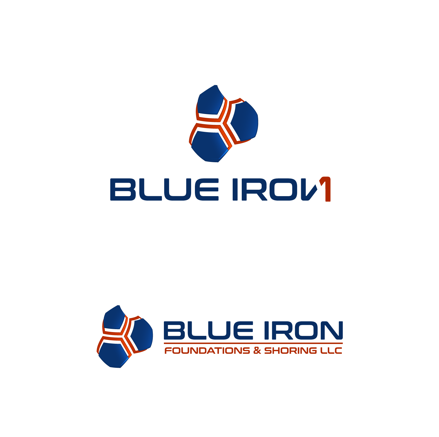 Logo Design by cafemountdesigns for Blue Iron Foundations & Shoring, LLC | Design #36785008