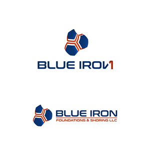 Logo Design by cafemountdesigns for Blue Iron Foundations & Shoring, LLC | Design: #36785008