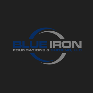 Logo Design by PsyPen for Blue Iron Foundations & Shoring, LLC | Design: #36786769