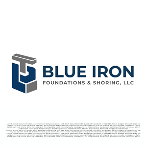 Logo-Design von UAD DESIGNS für Blue Iron Foundations & Shoring, LLC | Design: #36795679