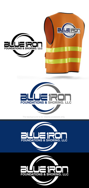 Logo Design by edwinnegz1 for Blue Iron Foundations & Shoring, LLC | Design: #36785385