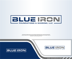 Logo-Design von dobleh_creative für Blue Iron Foundations & Shoring, LLC | Design: #36788184