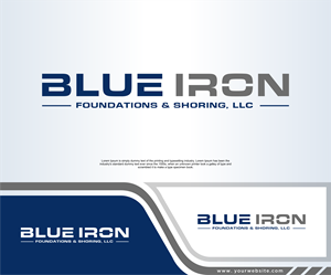 Logo-Design von dobleh_creative für Blue Iron Foundations & Shoring, LLC | Design: #36788185