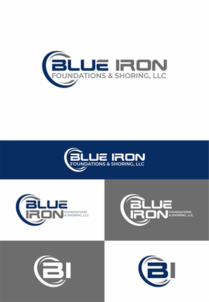 Logo Design by artes aquino for Blue Iron Foundations & Shoring, LLC | Design: #36790453