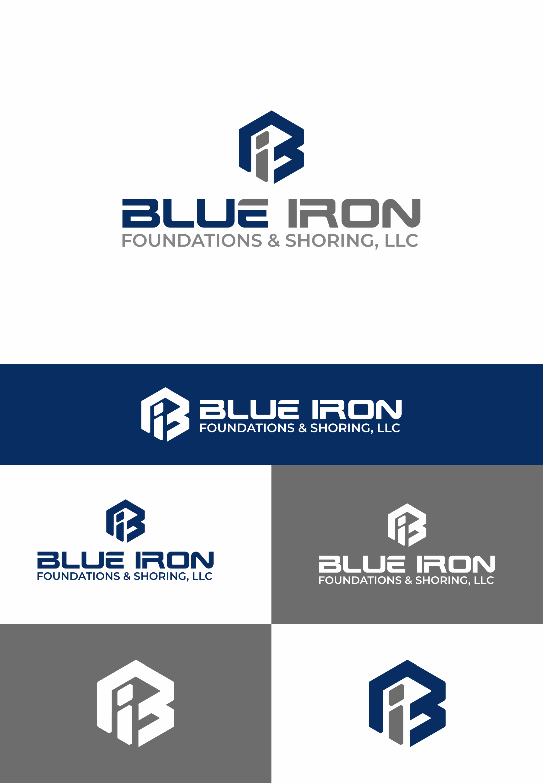 Design de Logo par artes aquino pour Blue Iron Foundations & Shoring, LLC | Design #36790507