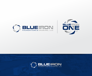 Logo Design by Valmor Harpia for Blue Iron Foundations & Shoring, LLC | Design: #36799510