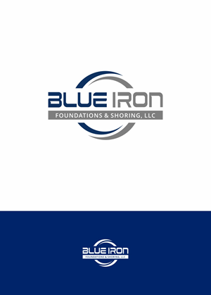 Logo Design by Redd for Blue Iron Foundations & Shoring, LLC | Design: #36815913