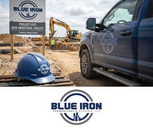 Diseño de Logo por Ansh Design para Blue Iron Foundations & Shoring, LLC | Diseño: #36789003