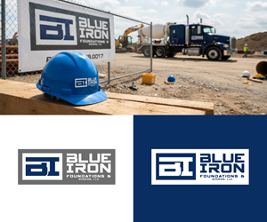 Diseño de Logo por Ansh Design para Blue Iron Foundations & Shoring, LLC | Diseño: #36789004