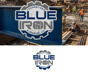 Diseño de Logo por Ansh Design para Blue Iron Foundations & Shoring, LLC | Diseño: #36789005