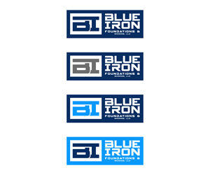 Logo Design by Ansh Design for Blue Iron Foundations & Shoring, LLC | Design: #36822778