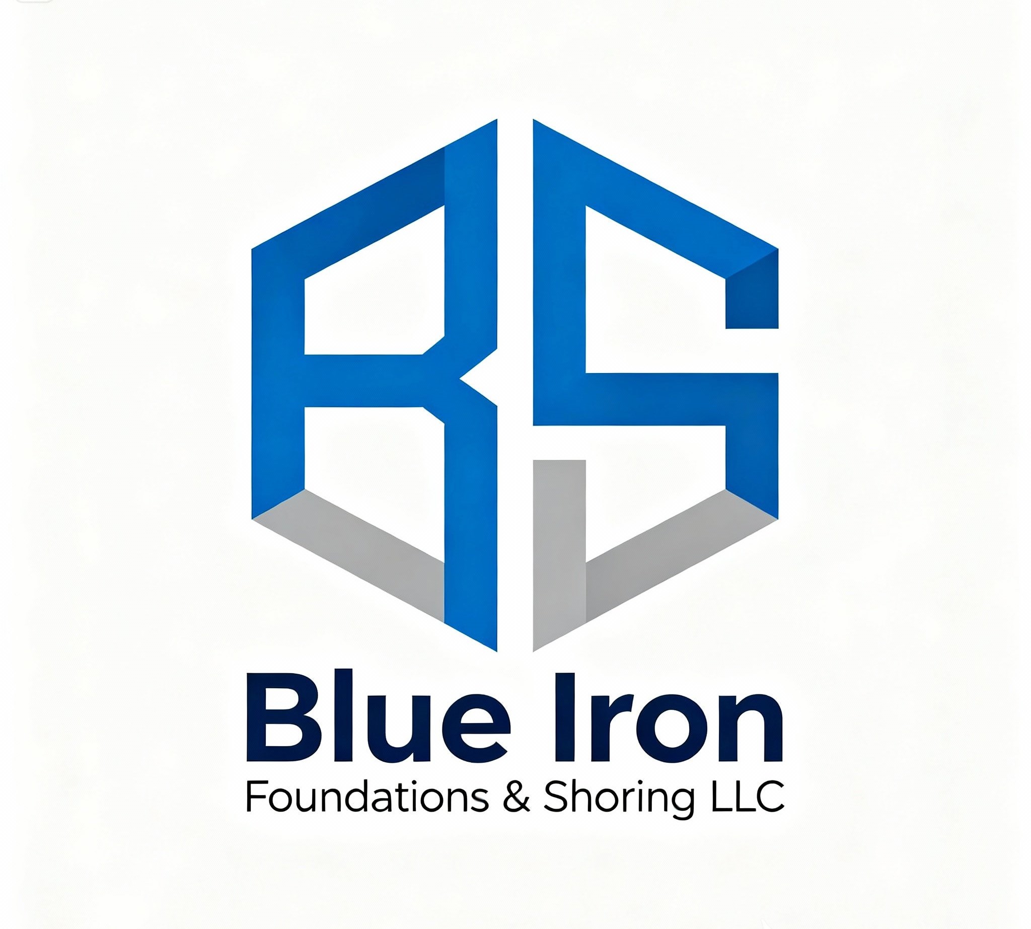 Logo Design by Design92 for Blue Iron Foundations & Shoring, LLC | Design #36821562