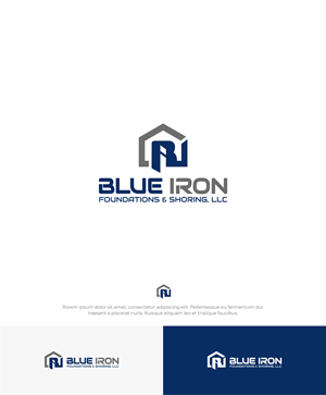 Logo-Design von brandit für Blue Iron Foundations & Shoring, LLC | Design: #36787794