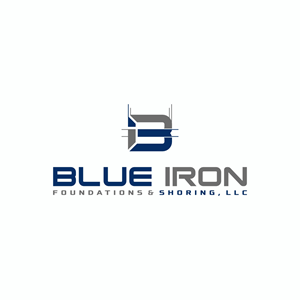 Logo Design by Ashani Bhattacharya for Blue Iron Foundations & Shoring, LLC | Design #36787206