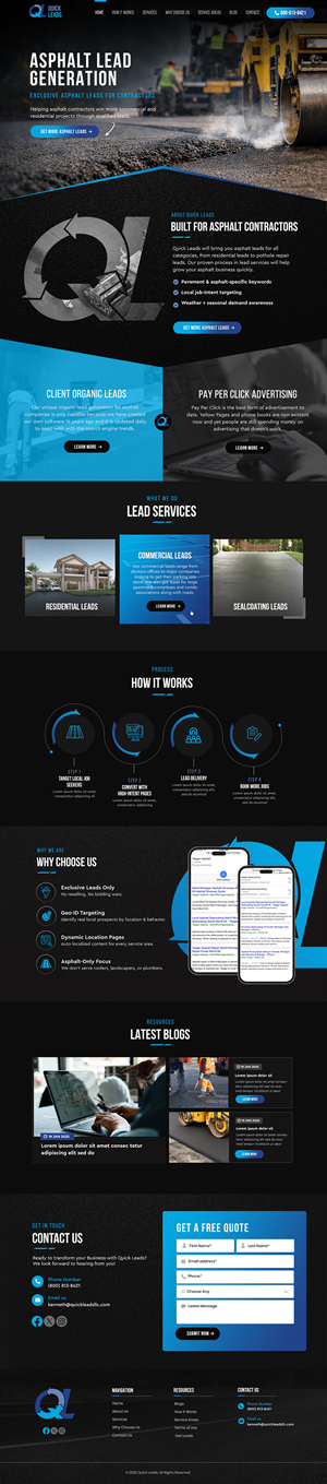 Web Design by Blue Sparrow for this project | Design: #36811102