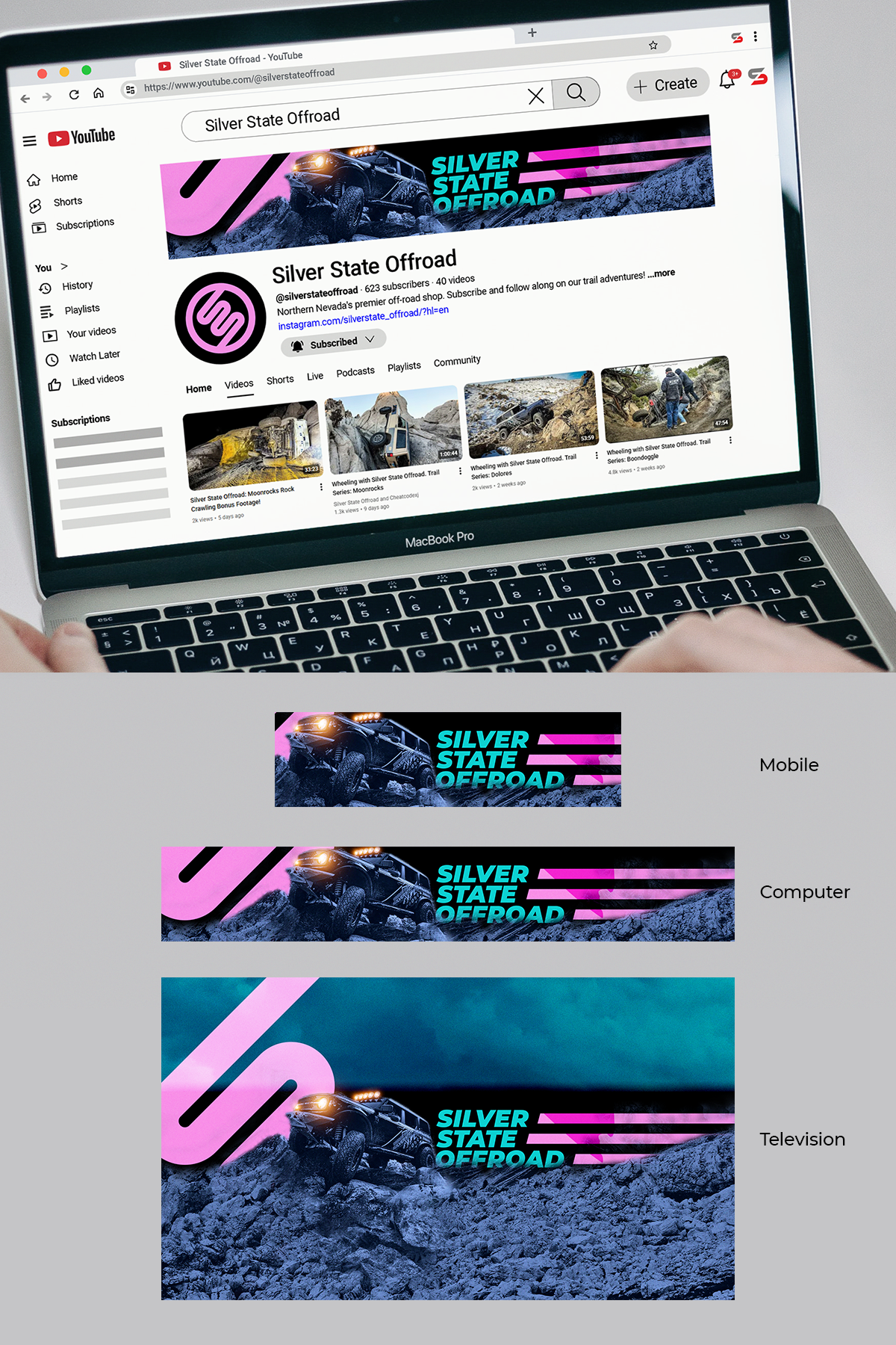 YouTube Design by Sunilc for this project | Design #36792552