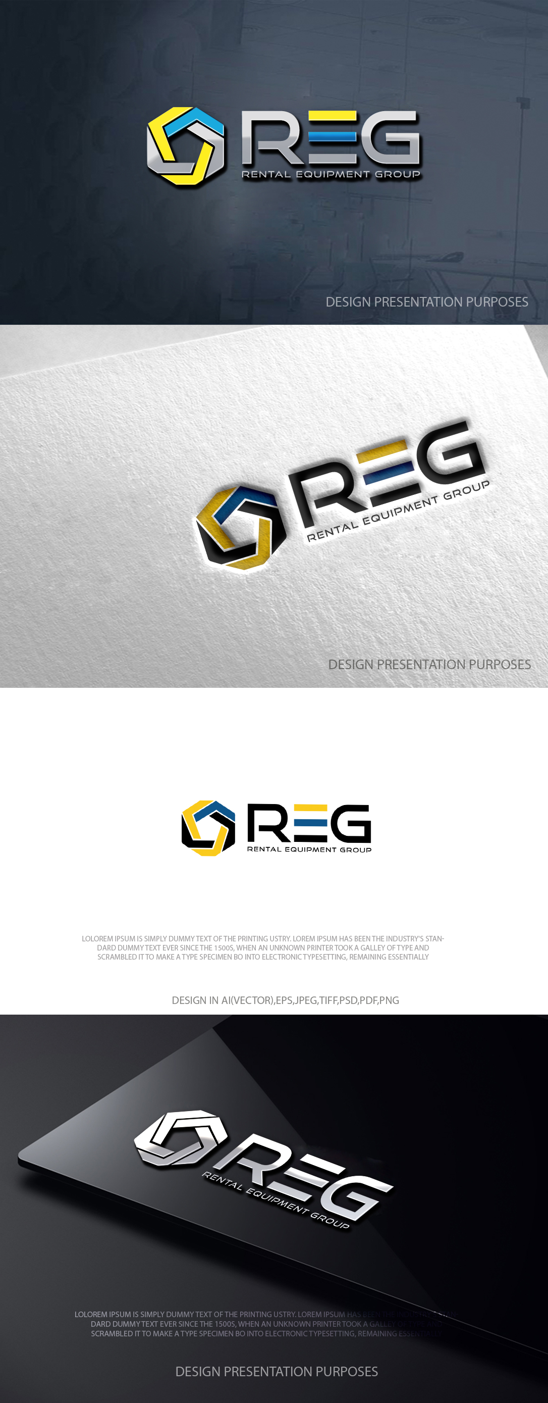 Logo Design by zebronicgraphic for Rental Equipment Group, LLC  | Design #36792810
