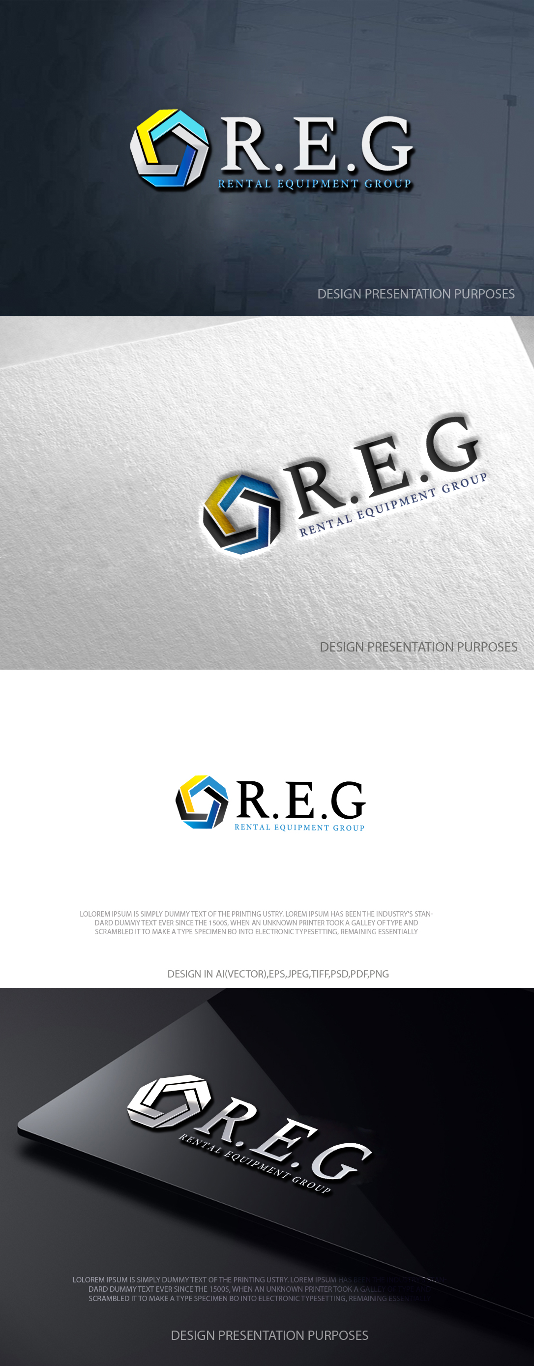 Logo Design by zebronicgraphic for Rental Equipment Group, LLC  | Design #36792811