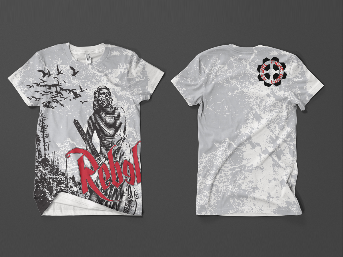 T-shirt Design by Rolando Lemy Hernandez-Castro for Rebel Fight Gear | Design #73675