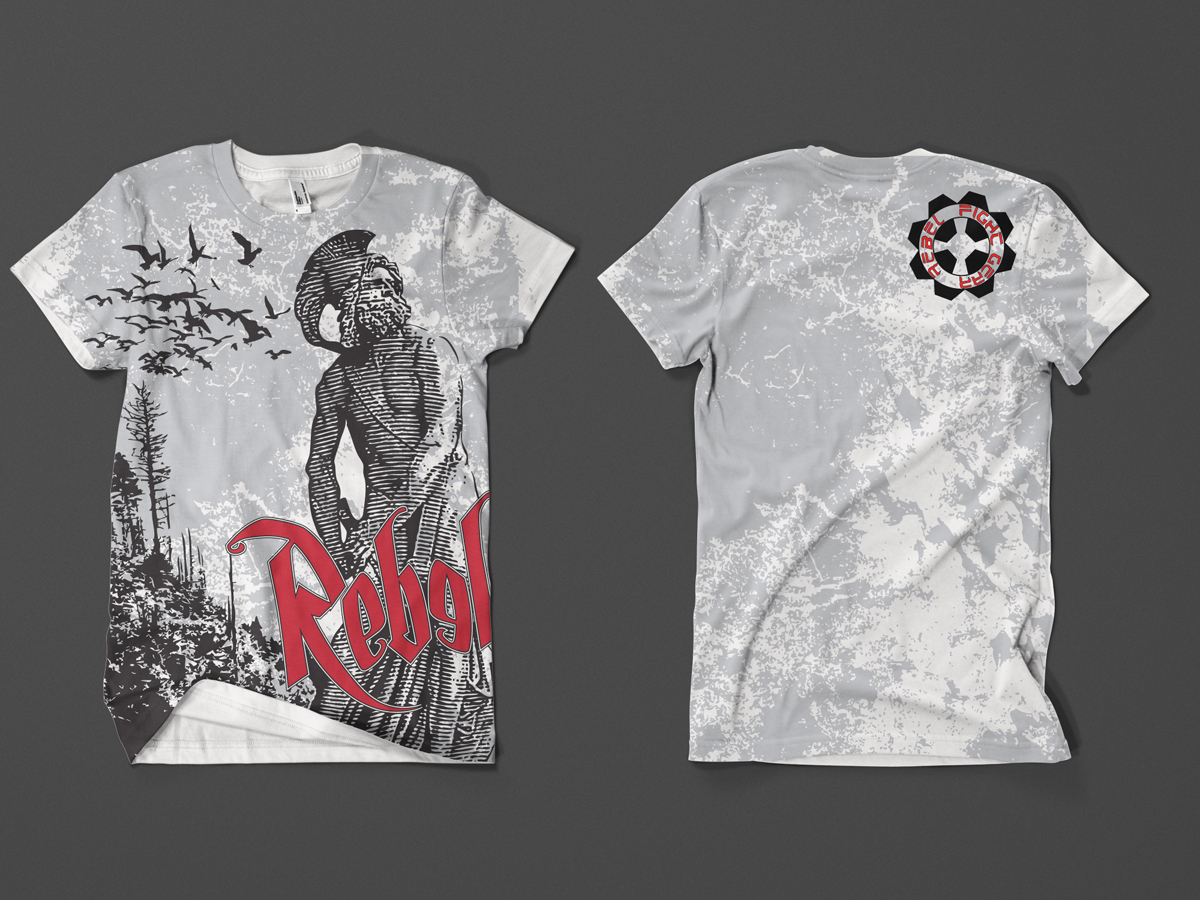 T-Shirt-Design von Rolando Lemy Hernandez-Castro für Rebel Fight Gear | Design #74835
