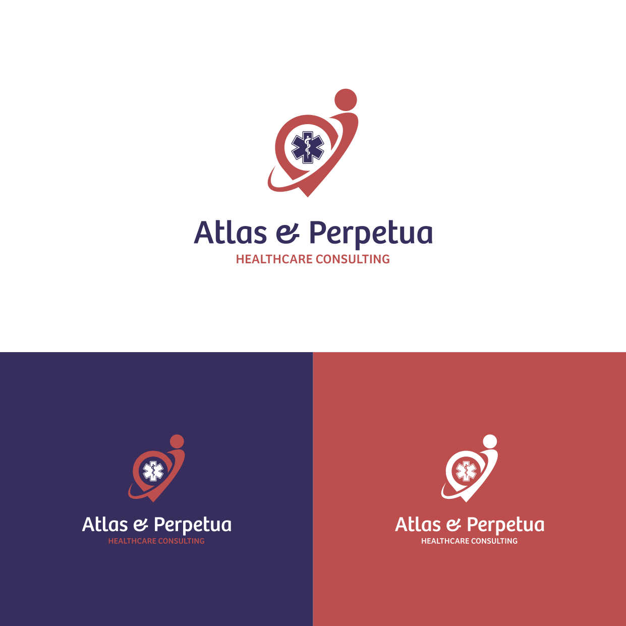 Logo Design by putrashima99 for Atlas & Perpetua Healthcare Consulting | Design #36806574