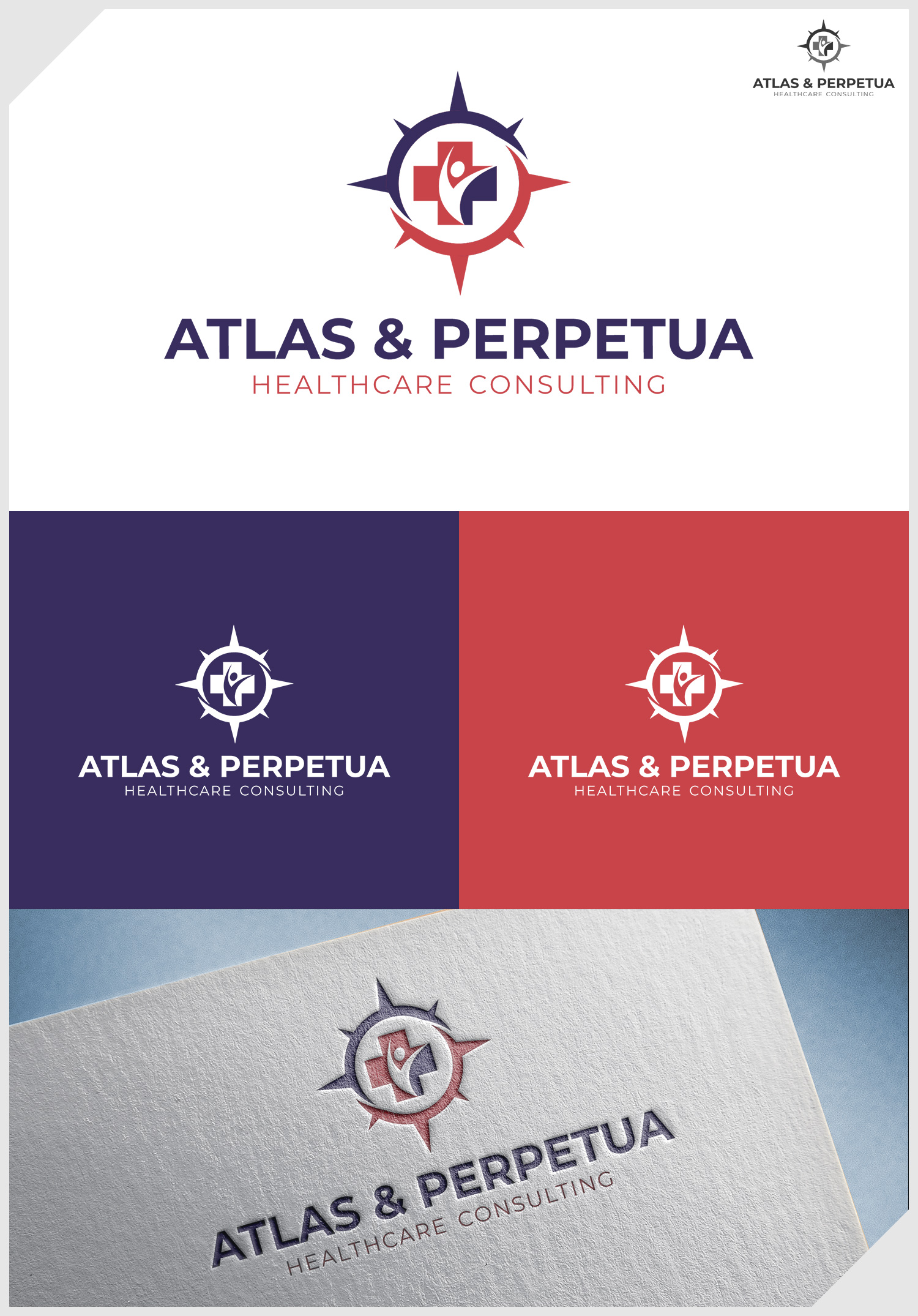 Logo Design by IDesign1606 for Atlas & Perpetua Healthcare Consulting | Design #36807339