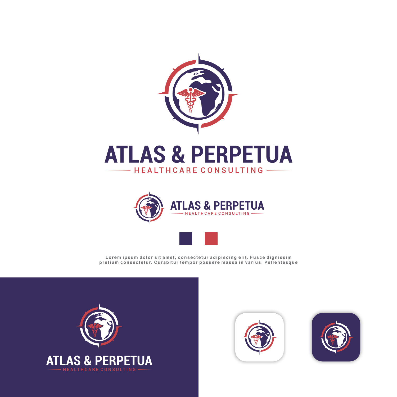 Logo Design by Kenshin777 for Atlas & Perpetua Healthcare Consulting | Design #36806580