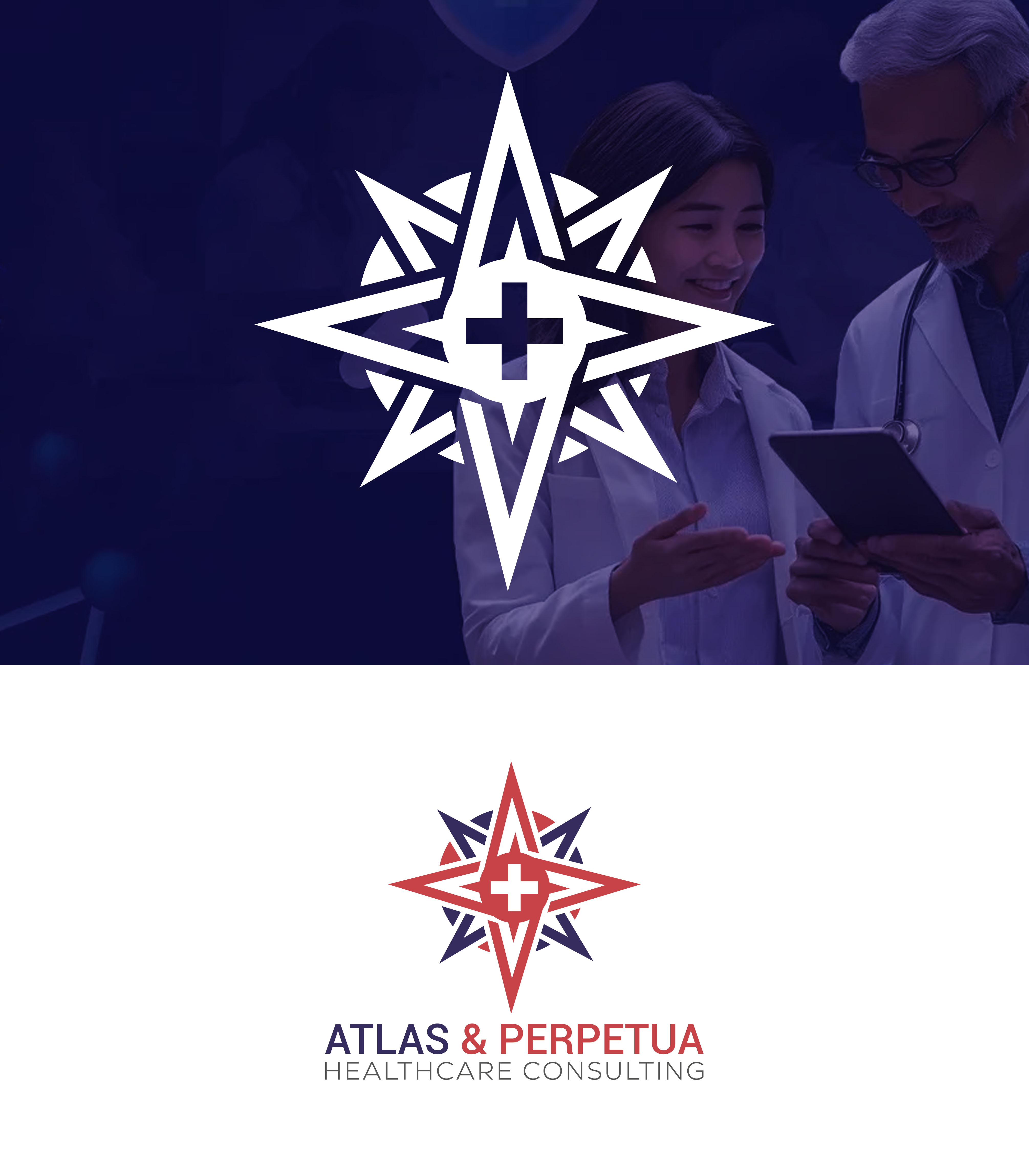 Logo-Design von yellowdot für Atlas & Perpetua Healthcare Consulting | Design #36802145