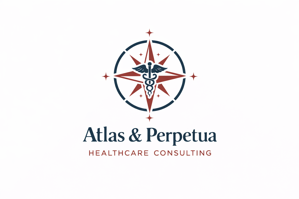 Logo-Design von NovaCriação für Atlas & Perpetua Healthcare Consulting | Design #36802236
