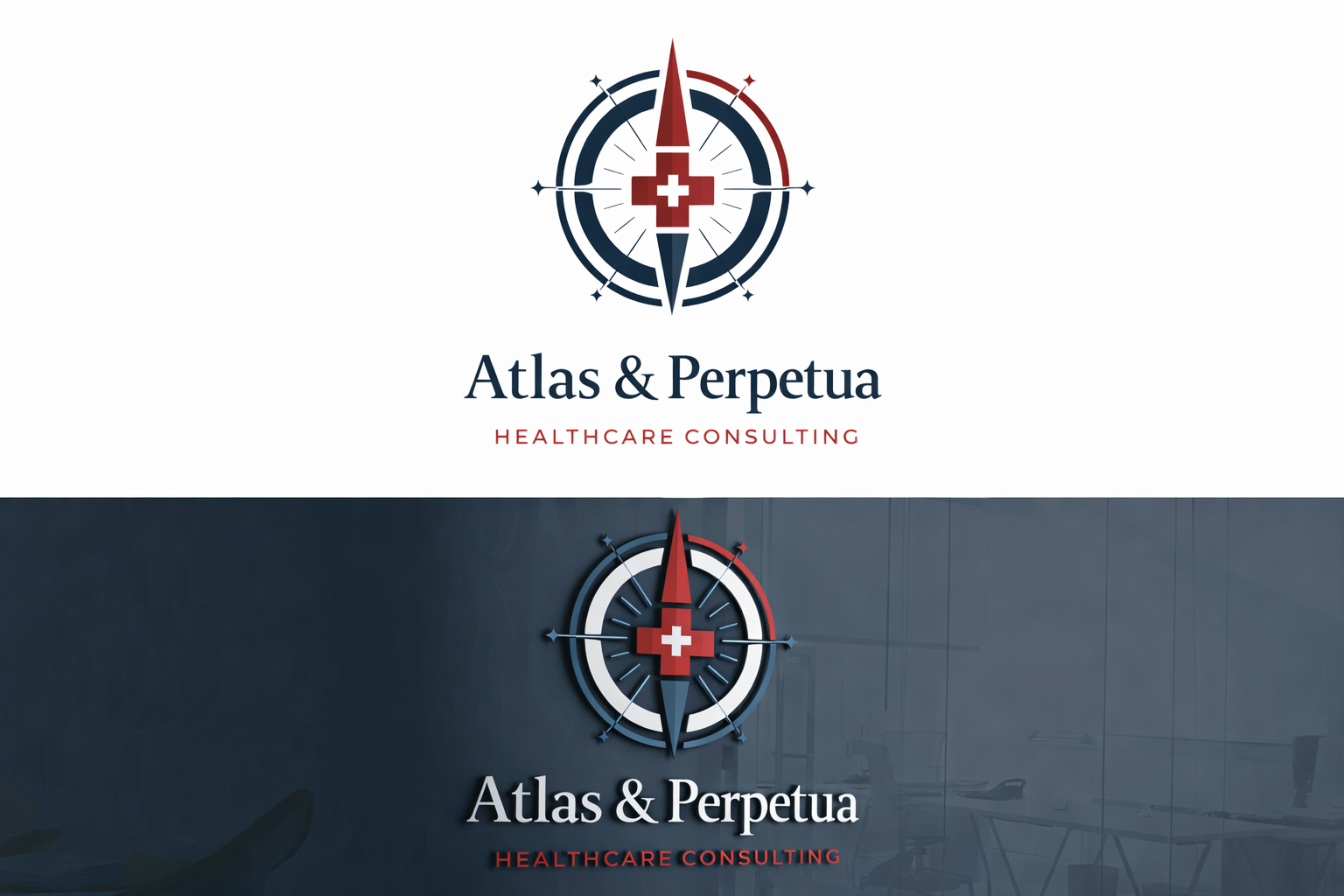 Logo Design by Taha_01 for Atlas & Perpetua Healthcare Consulting | Design: #36803854