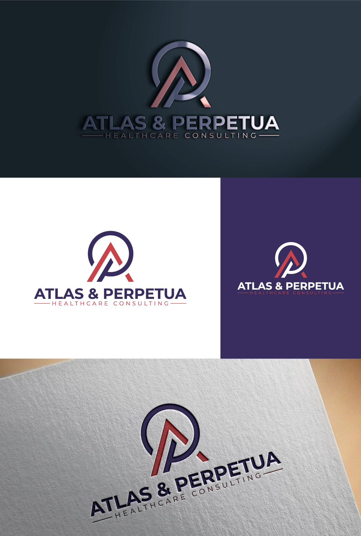 Logo-Design von ariba6269 für Atlas & Perpetua Healthcare Consulting | Design #36803857